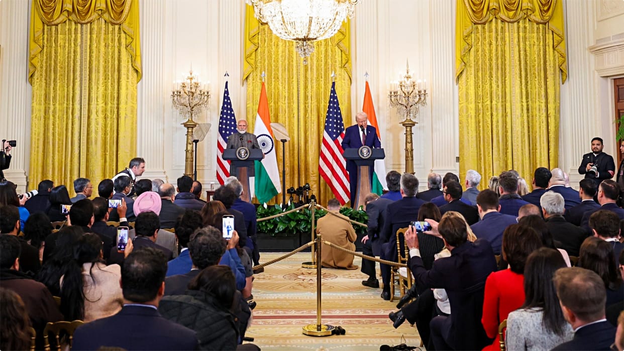 White House blocks a reporter from Trump-Modi news conference because of Gulf of Mexico fight, News in hindi