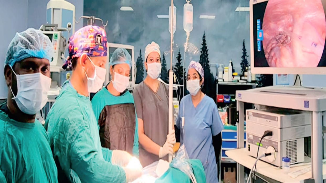 For the first time in AIIMS Bilaspur, lung tumor surgery was done using VATS technique
