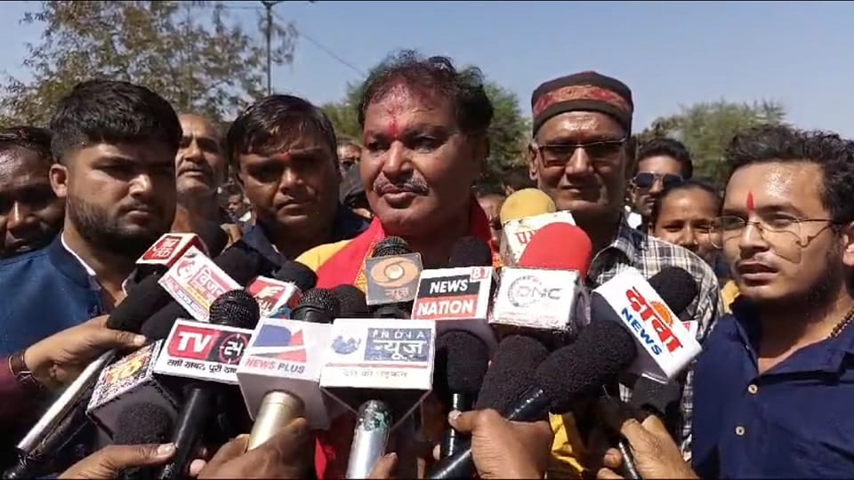 BJP mayor candidate Madhusudan Yadav registered victory expressed gratitude to top leaders in Rajnandgaon
