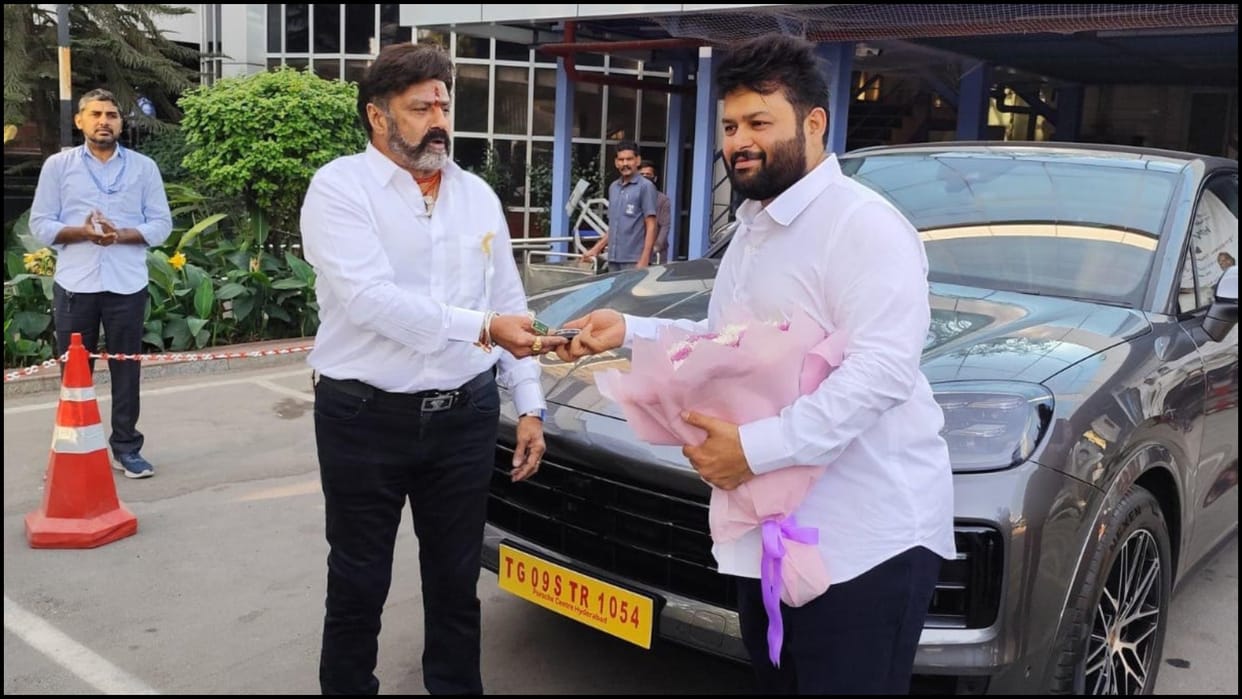 Nandamuri Balakrishna gifted two crore porsche car to Daaku Maharaaj music director Thaman