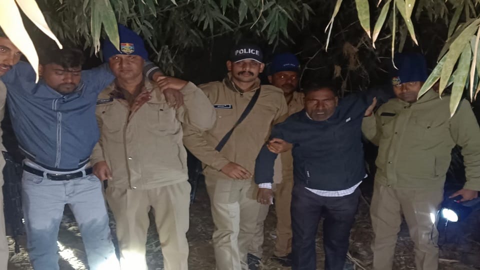 Police arrested two miscreants in the encounter in rudrapur