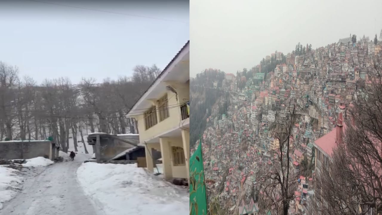 Himachal Weather: snowfall on high peaks including Atal Tunnel Rohtang, drizzle in Shimla