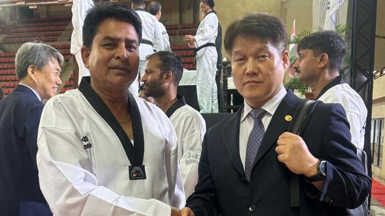 Anil became International Taekwondo Master and Poom-dan Examiner