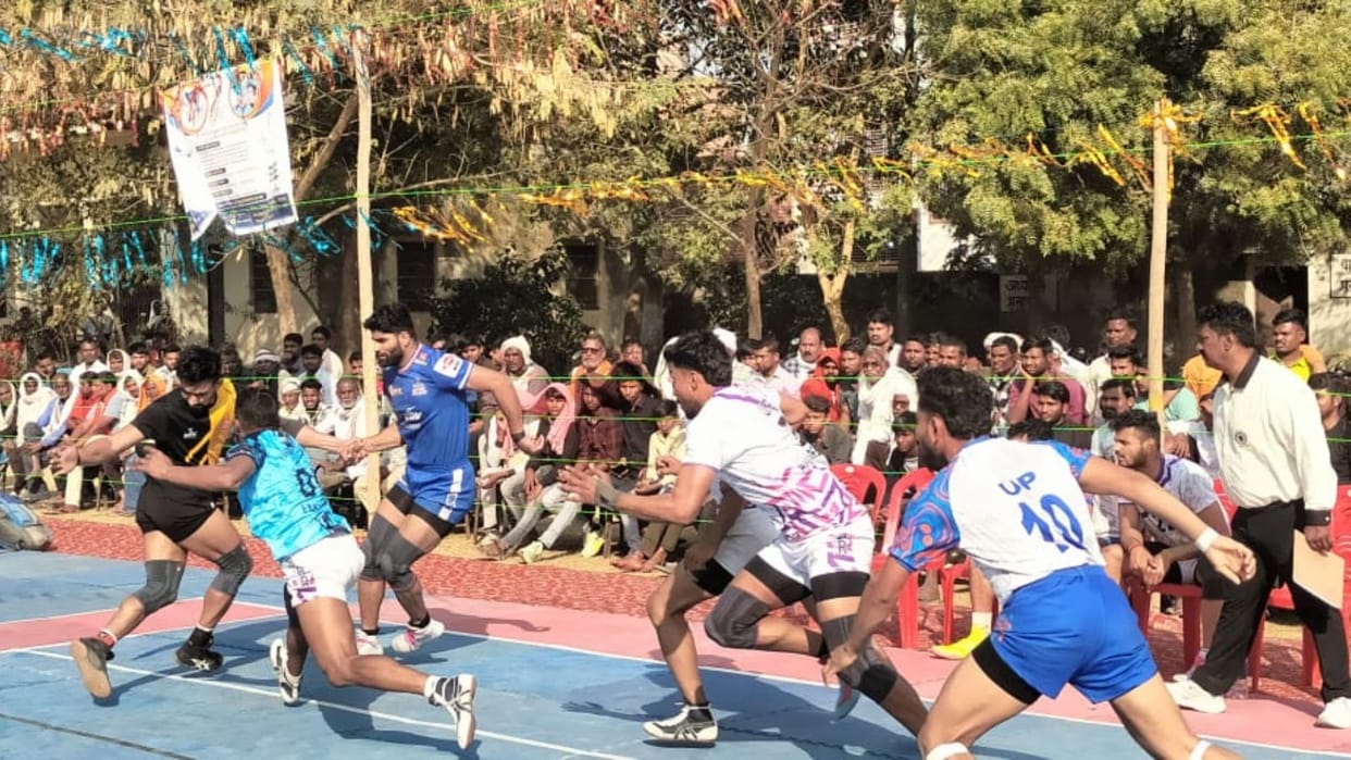 All India Kabaddi competition begins players perform brilliantly