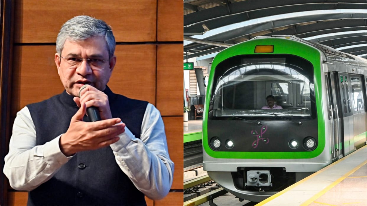 Railway Minister Vaishnaw shifts blame to Karnataka govt over Bengaluru Metro rail fare hike