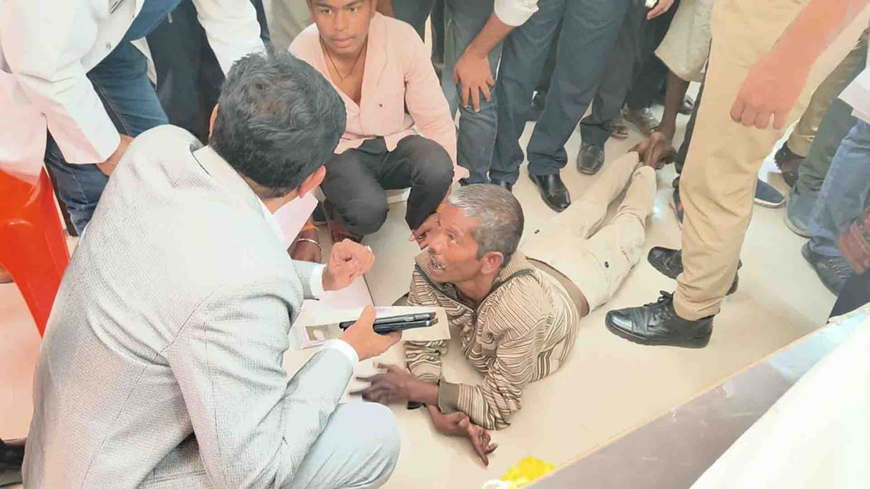 When a disabled person pleaded for education of his children, DM provided him benefit of sponsorship scheme