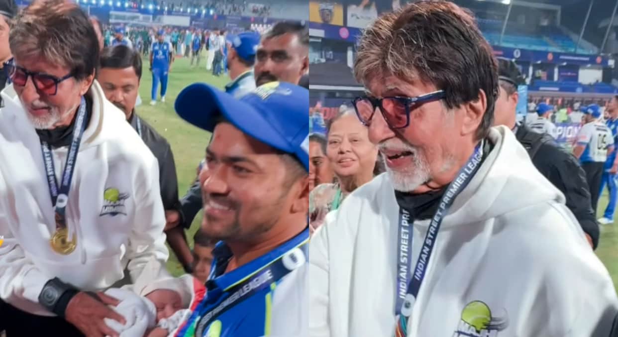 Amitabh Bachchan Akshay Kumar reached ISPL League Finale to support team video viral