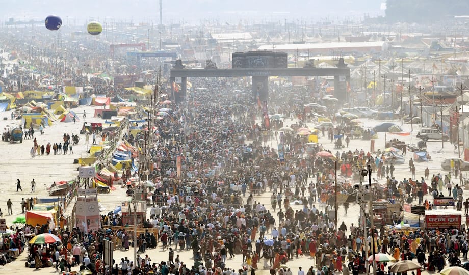 The aura of Mahakumbh attracted even the musclemen