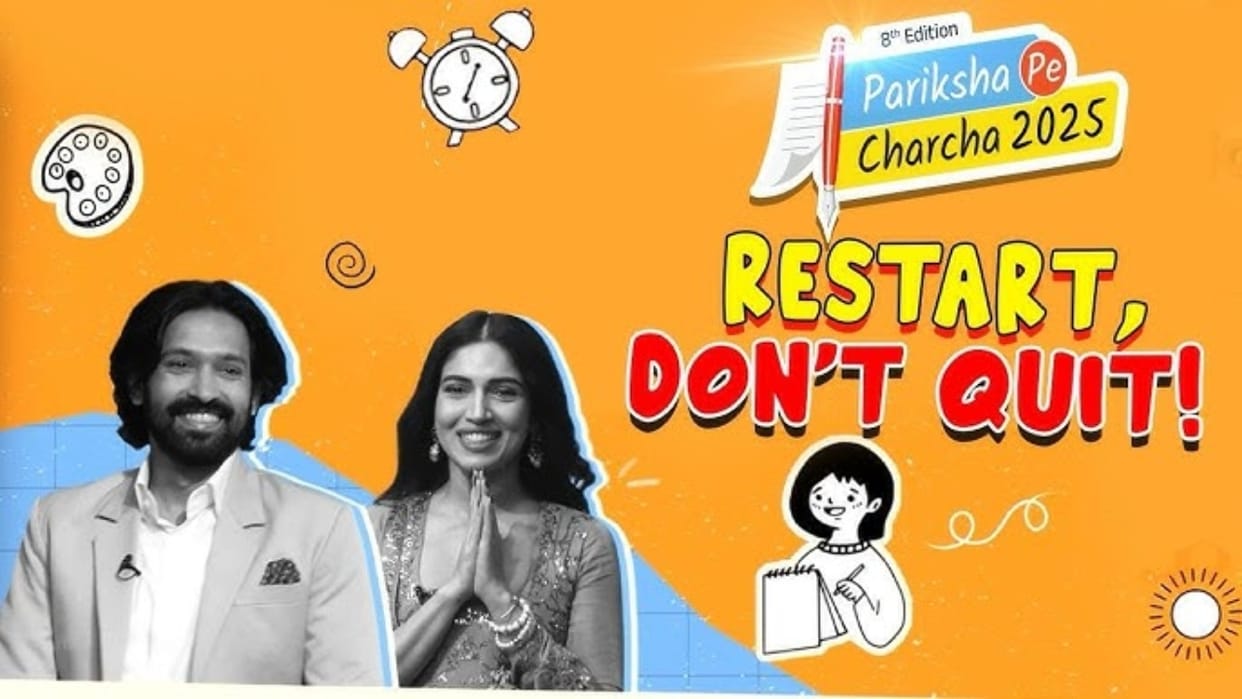 Pariksha Pe Charcha 2025 Sixth Episode, Vikrant Massey, Bhumi Pednekar exam stress tips know update here