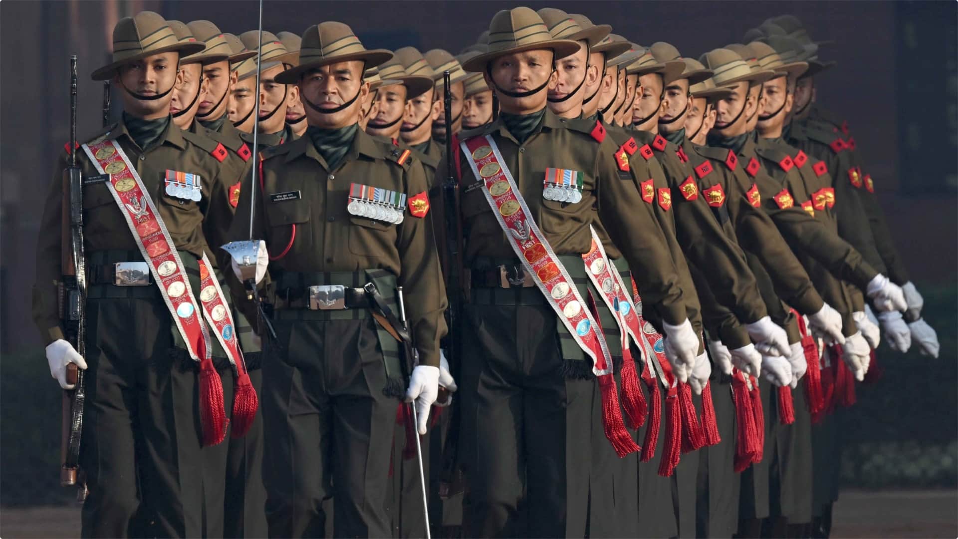 The inaugural show of Change of Guard Ceremony in new format was held at the Forecourt of Rashtrapati Bhavan