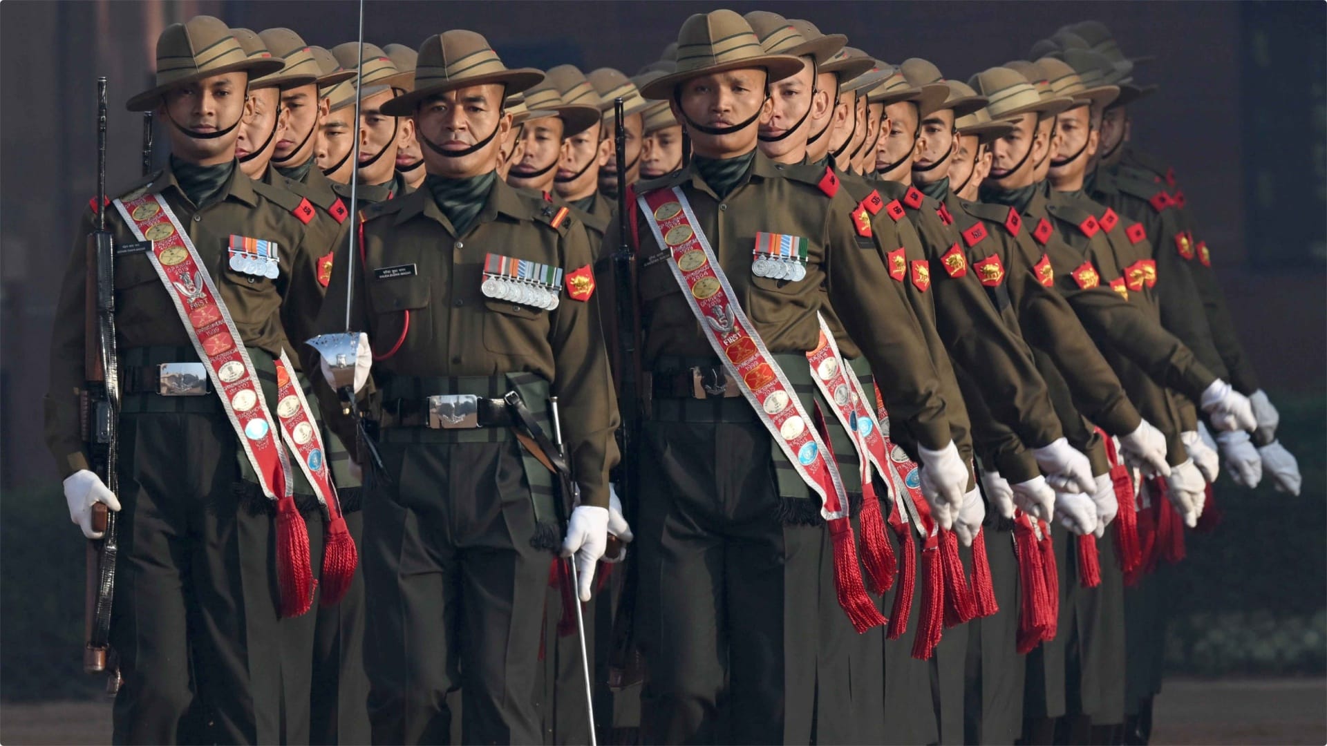 The inaugural show of Change of Guard Ceremony in new format was held at the Forecourt of Rashtrapati Bhavan