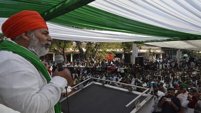 Muzaffarnagar: Rakesh Tikait said - movement is weak, hence CM returned from Baghpat without increasing price