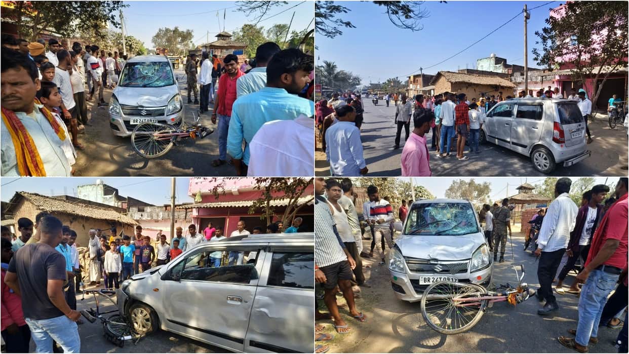 Aurangabad: 3 people going to Prayagraj for Mahakumbh snan crushed by car, daughter died, father-son injured