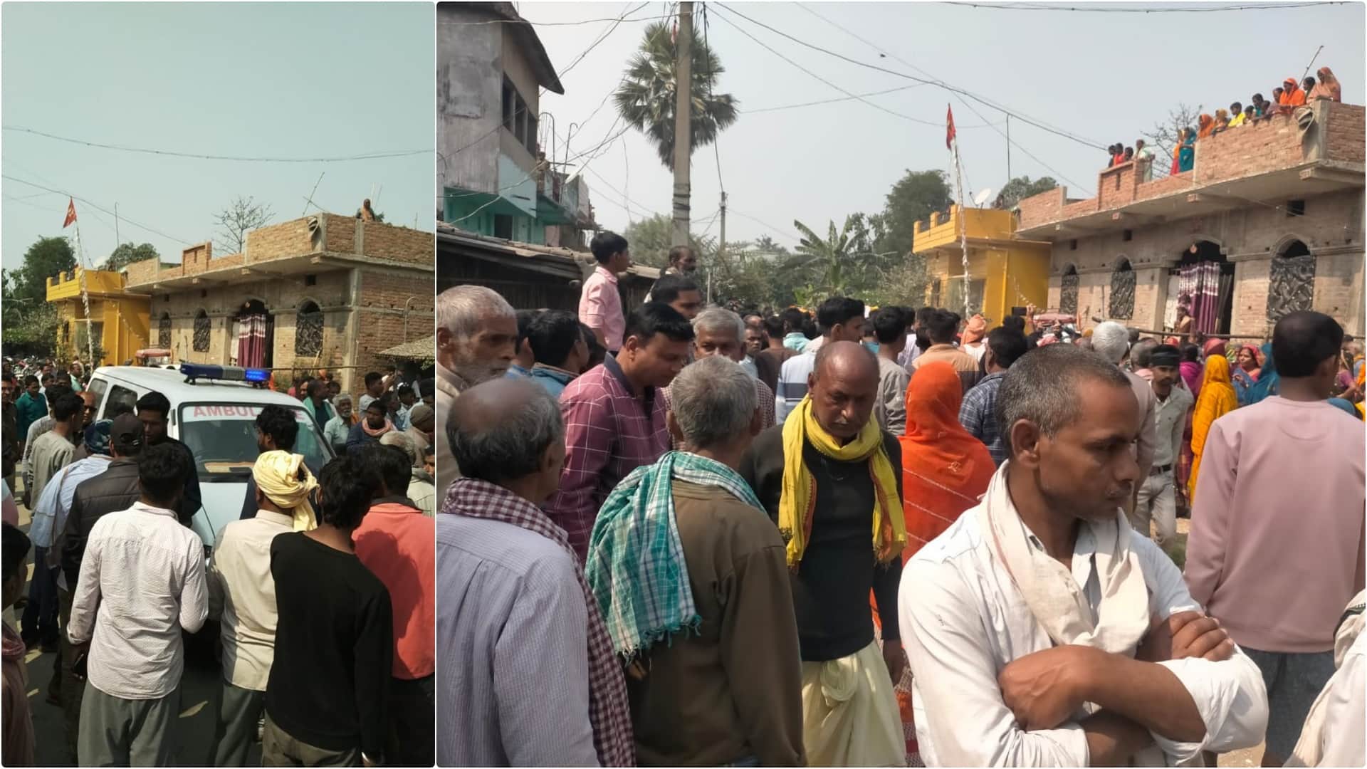 दंपति के शव गांव पहुंचने पर मचा कोहराम