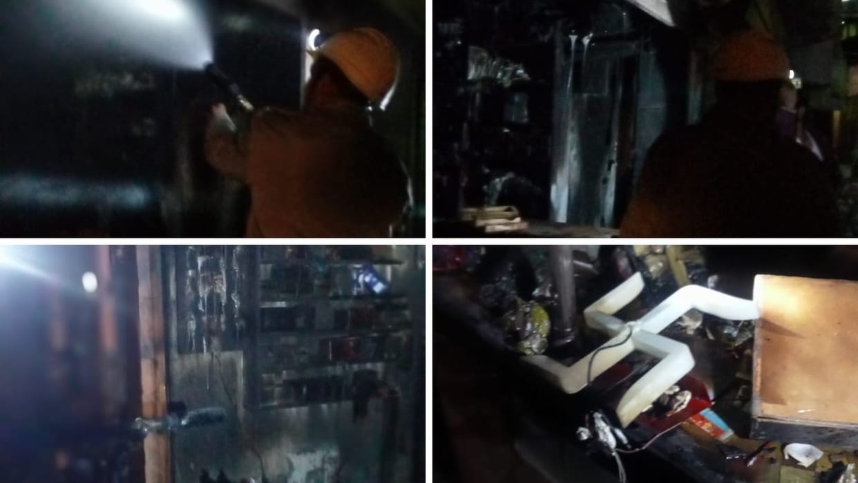 Kullu Fire Incident Fire broke out in an electronics shop in Sainj loss worth lakhs
