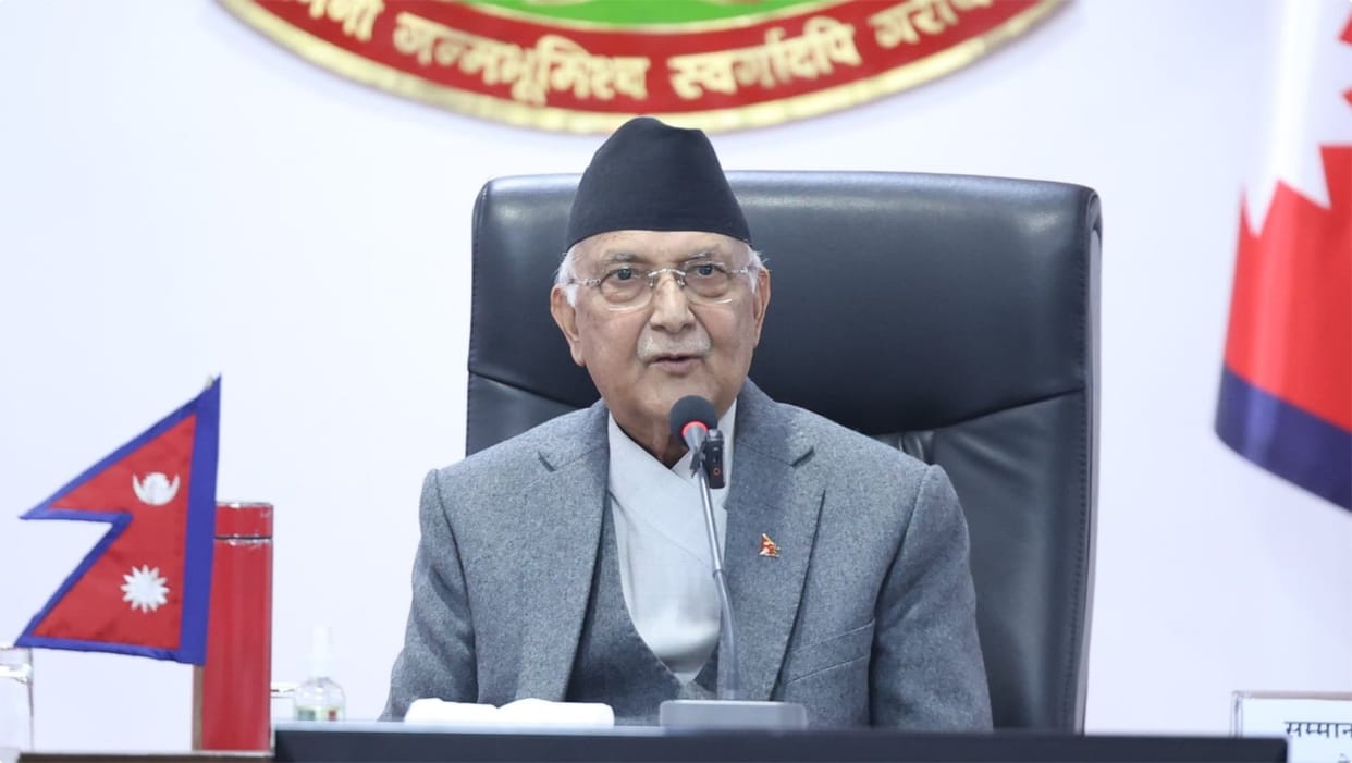 Supporters of former Nepal King Gyanendra Shah raised slogans against PM OP Sharma