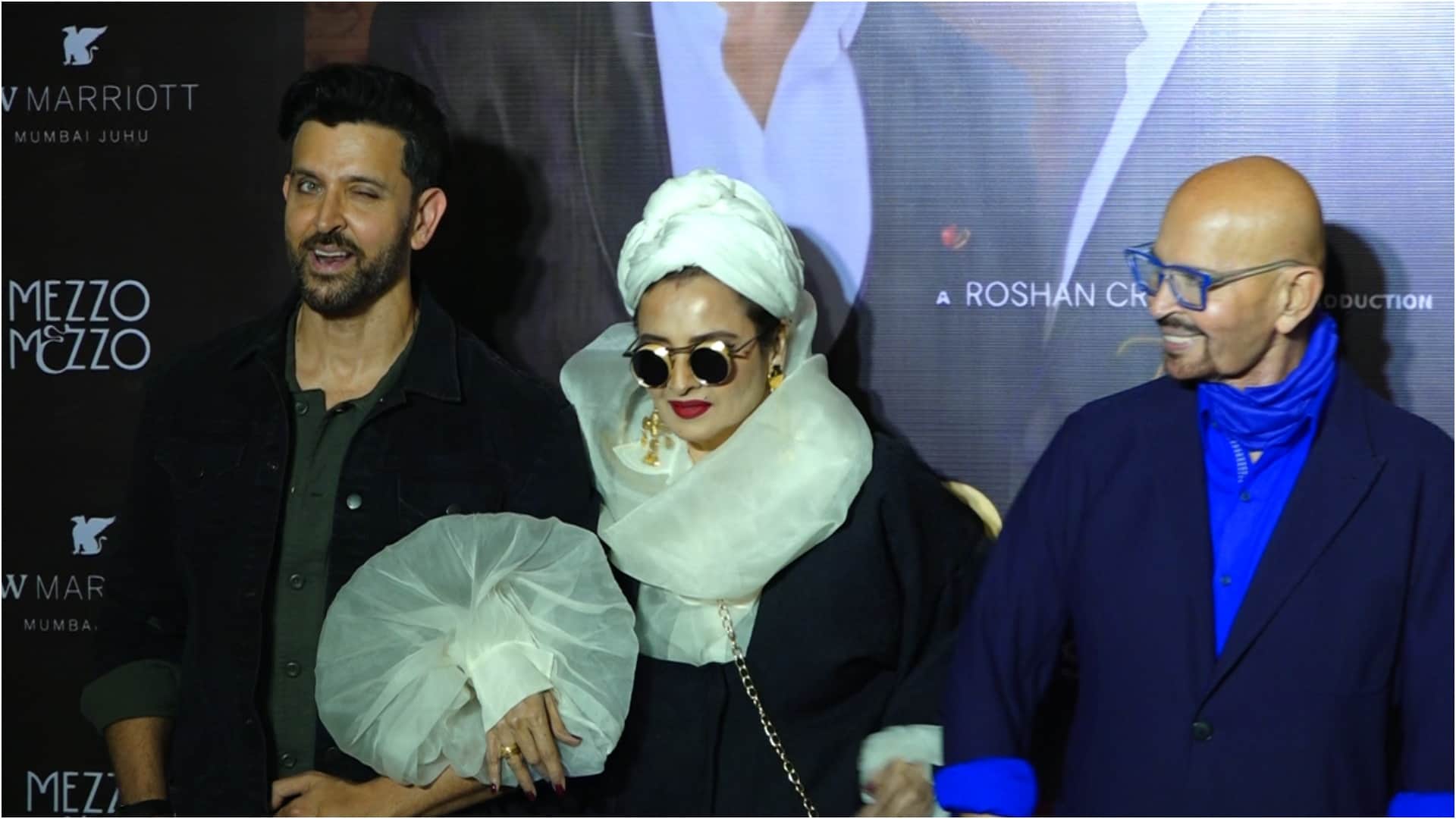 The Roshans show party many celebs attend rekha hrithik roshan rakesh roshan javed akhtar and others