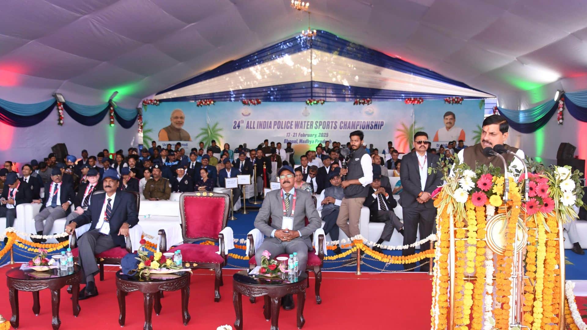 MP News: CM launches Indian Police Water Sports Competition, 557 players from 22 states will participate