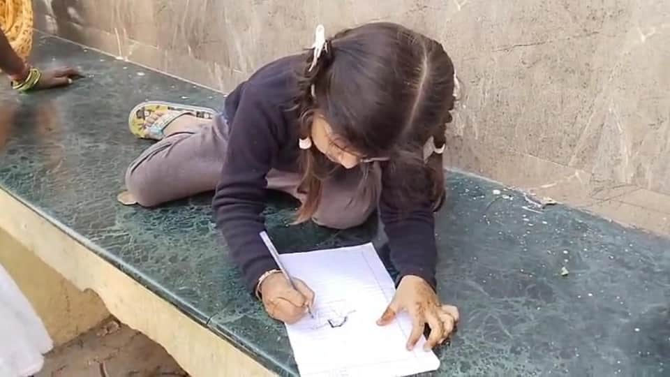 Five-year-old daughter said father strangled mother revealed by making a sketch