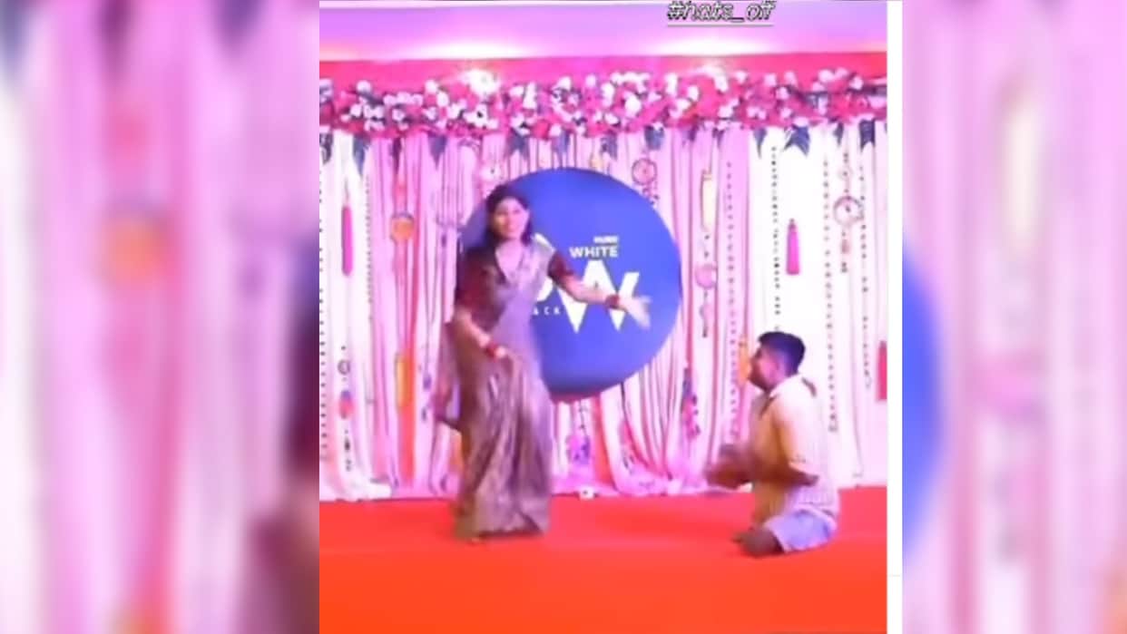 Viral Dance Video disabled Boy Dance With Girl on haryanvi song video goes viral on social media