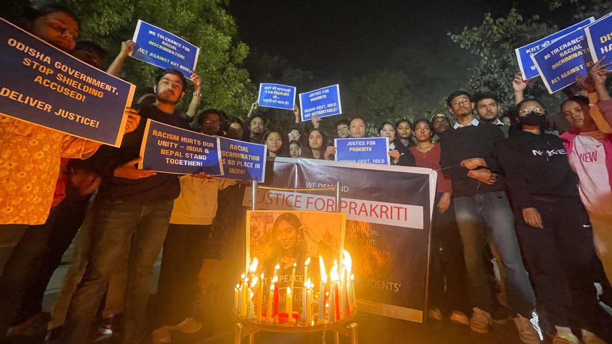 BHU students demand justice over the tragic death of Prakriti Lamsal at KIIT-Odisha