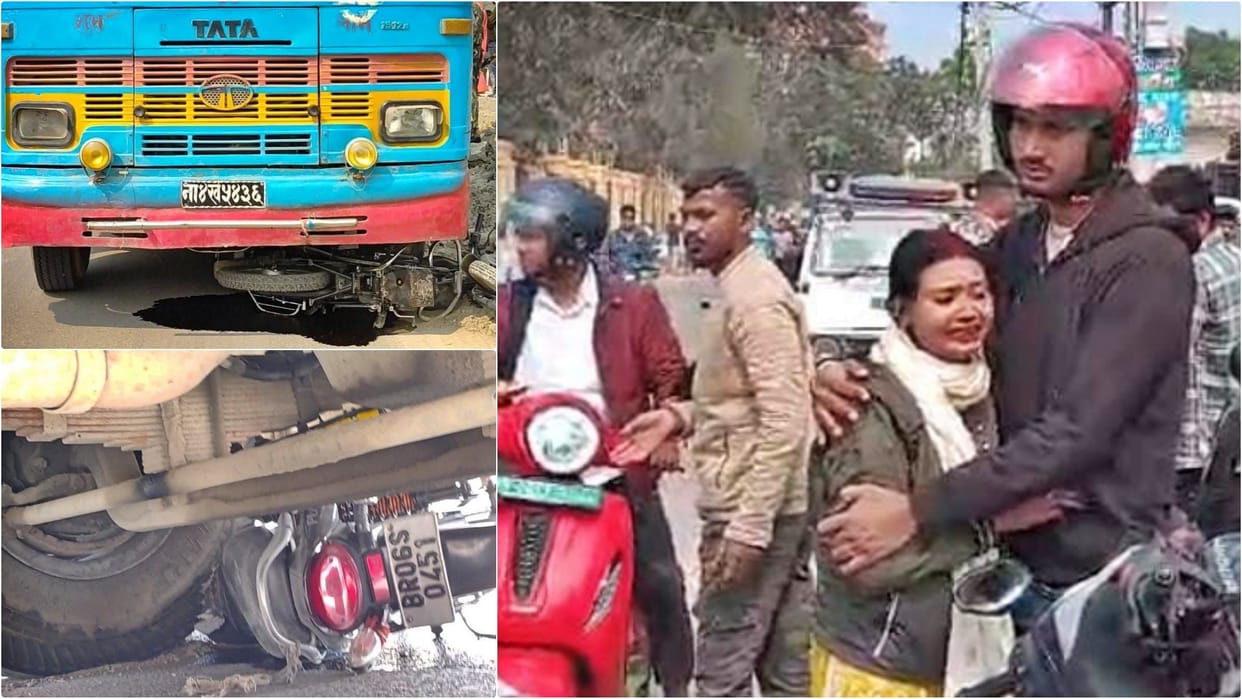 Bihar News: Retired army jawan dies in road accident in Muzaffarpur, Nepal passenger bus hits him
