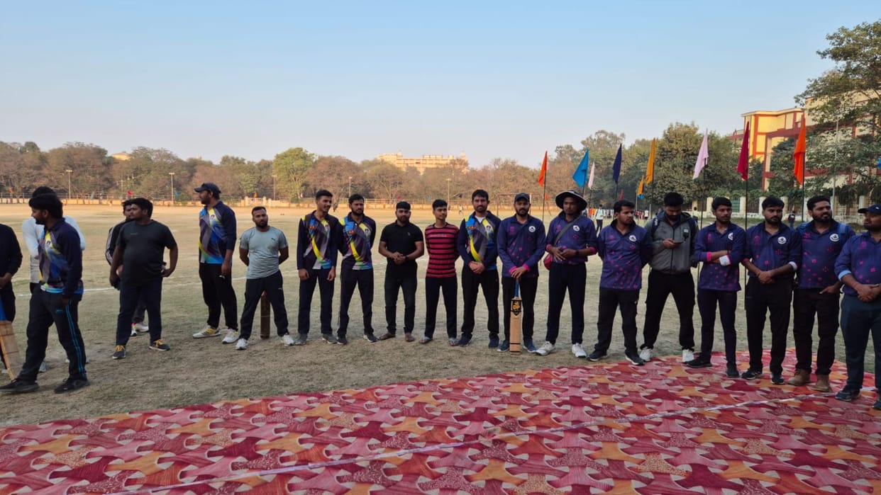 Varanasi Sports News Excitement of cricket match IIT BHU defeated Faculty of Arts by 45 runs