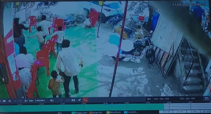 घटना का सीसीटीवी फुटेज