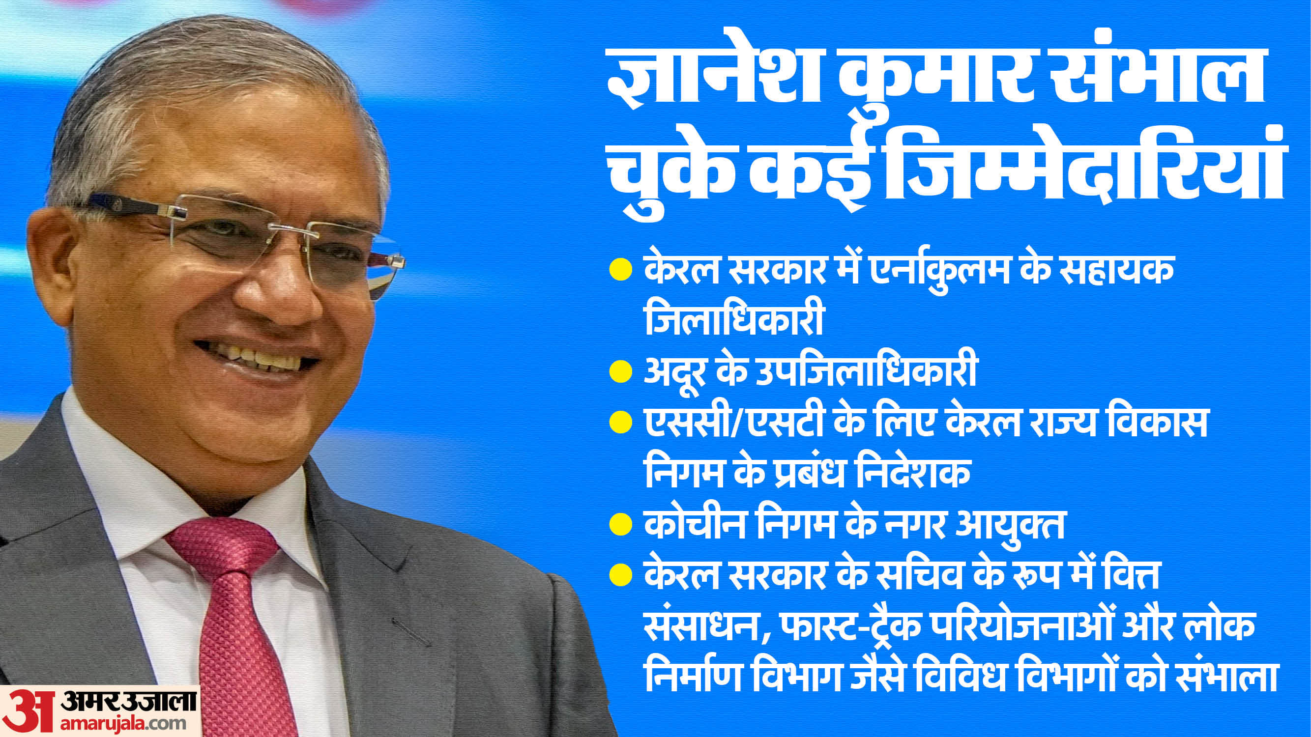 Gyanesh Kumar appointed as CEC; Vivek Joshi election commissioner Know all about him In Hindi