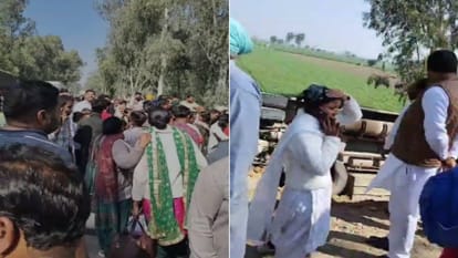 Roadways  bus collided with truck and overturned in Muktsar  many injured