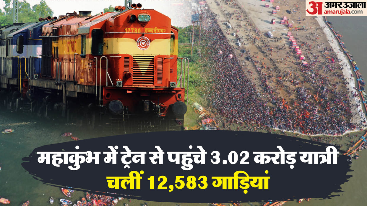 Mahakumbh: Three crore passengers arrived by train for bath, about 13 thousand vehicles were operated; Railway