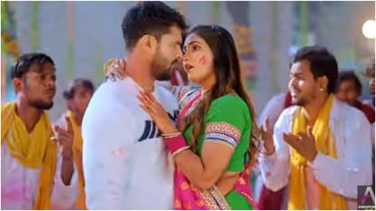 Bhojpuri superstar Khesari Lal Yadav and Khushi Kakkar new Bhojpuri Holi Song Bhauji Puchheli released