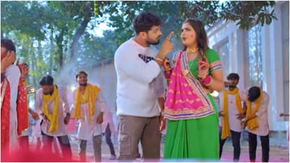 Bhojpuri superstar Khesari Lal Yadav and Khushi Kakkar new Bhojpuri Holi Song Bhauji Puchheli released