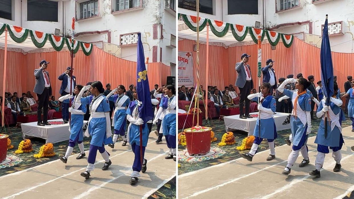 Enthusiasm was seen in the inauguration ceremony of the district level Rover Rangers Sammelan