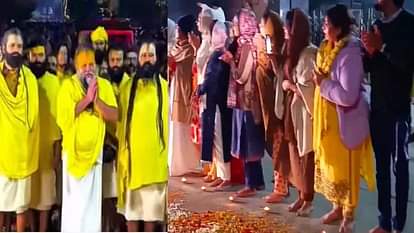 attitude of NRI Green people changed for Sant Premanand welcomed by lighting lamps