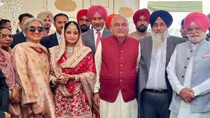 Big politicians including Vice President and Governor attended sukhbir badal daughter wedding photo gallery