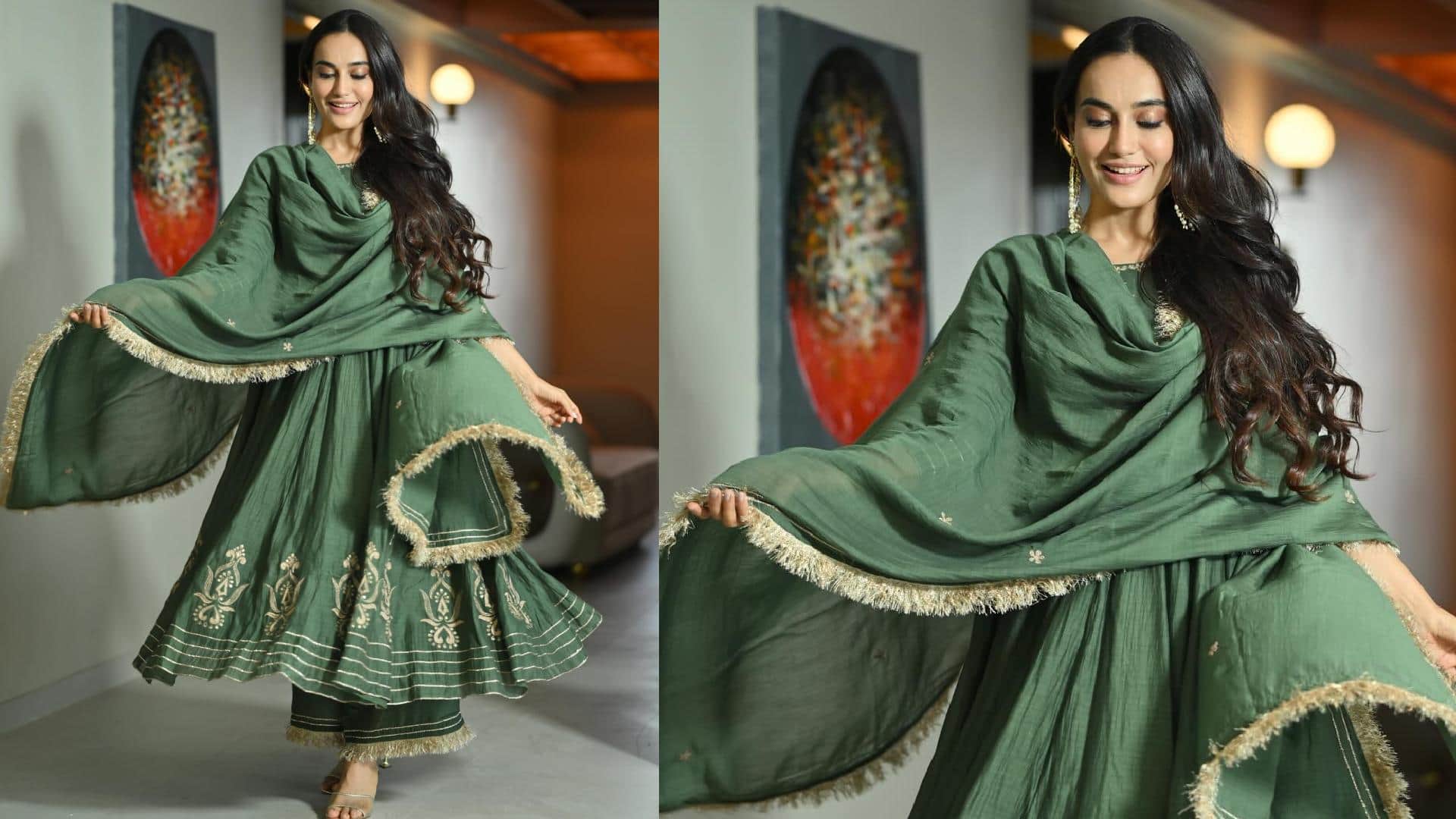 tv actress Surbhi Jyoti Suit Collection images in HD
