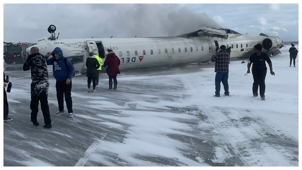 toronto plane crash people recall how they were hanging upside down like bets