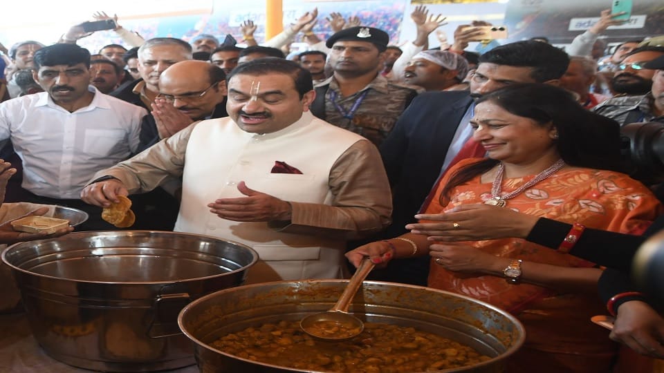 Adani ISKCON Mahaprasad World most accurate food distribution system wastage of Prasad is almost nil in Prayag