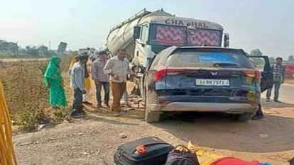 MP News: Three people returning from Kumbh bath in Maihar died in an accident