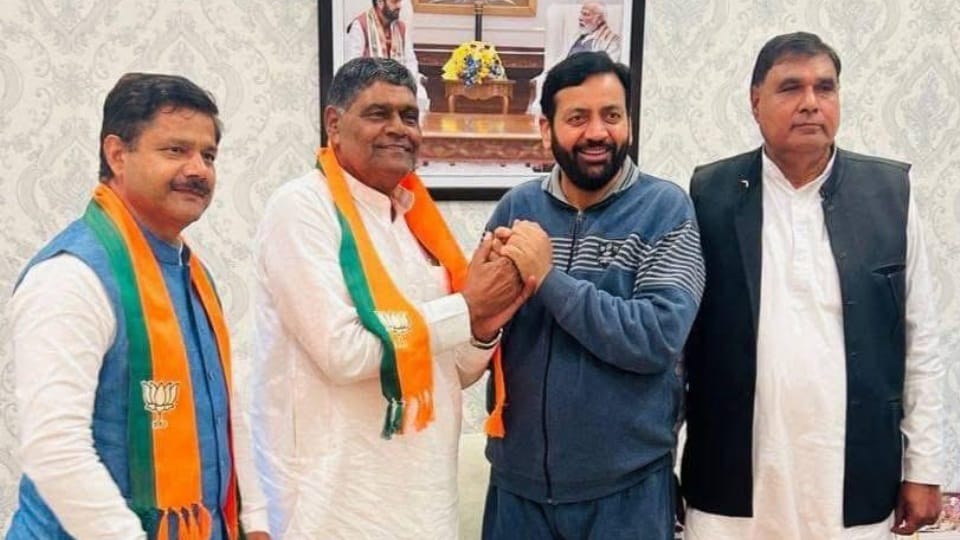 Big blow to Congress in Hisar Ramniwas Rada joins BJP