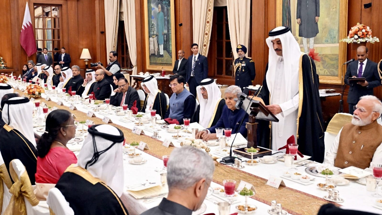 Rashtrapati Bhawan Dinner Glimpses India Qatar Relations Biryani Kadak Chai age old relations news in hindi