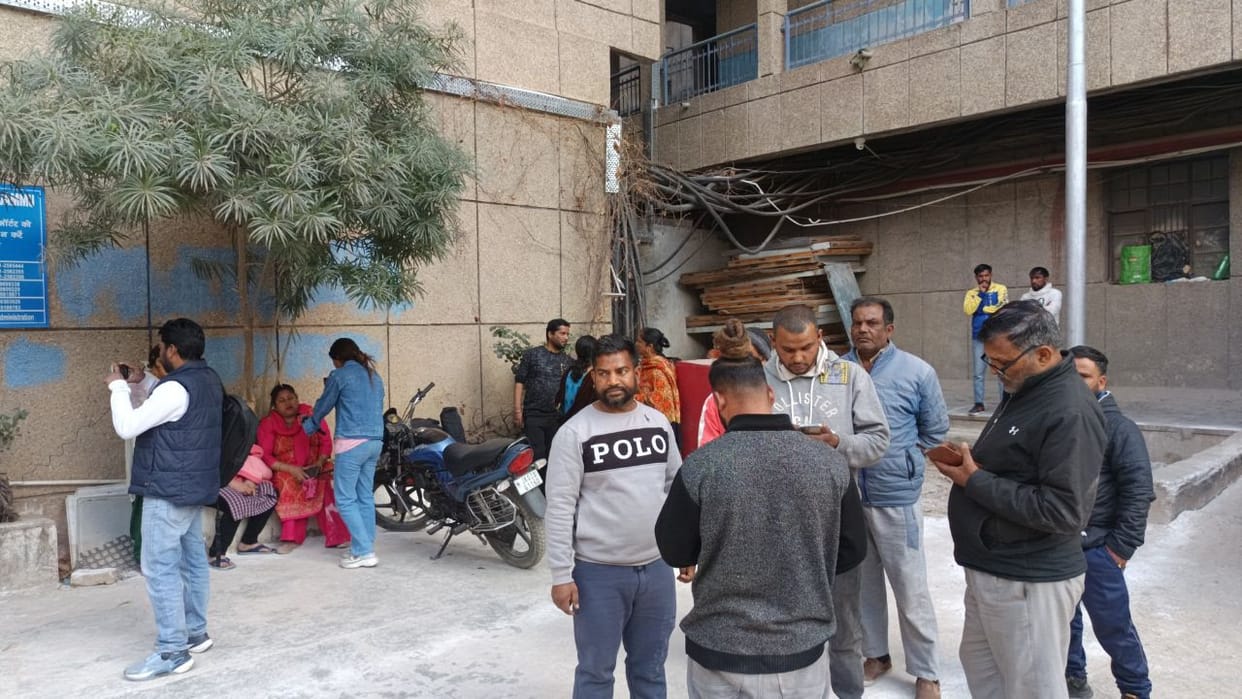 jammu Woman hit by bus while crossing road at Ambphala Chowk