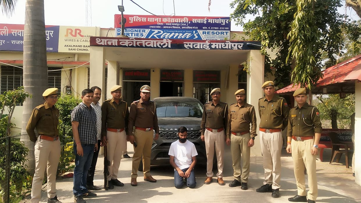 Sawai Madhopur: Luxury car stolen from Housing Board Colony recovered in Jaipur, 2 vehicle thieves in custody