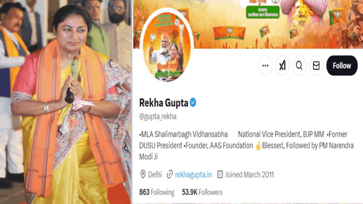 Rekha Gupta's followers are increasing rapidly on social media after being elected CM