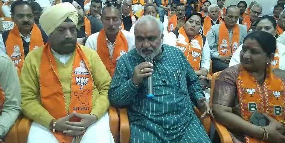 Trilochan Singh, who left Congress and joined BJP in Karnal, made serious allegations against Manoj Wadhwa