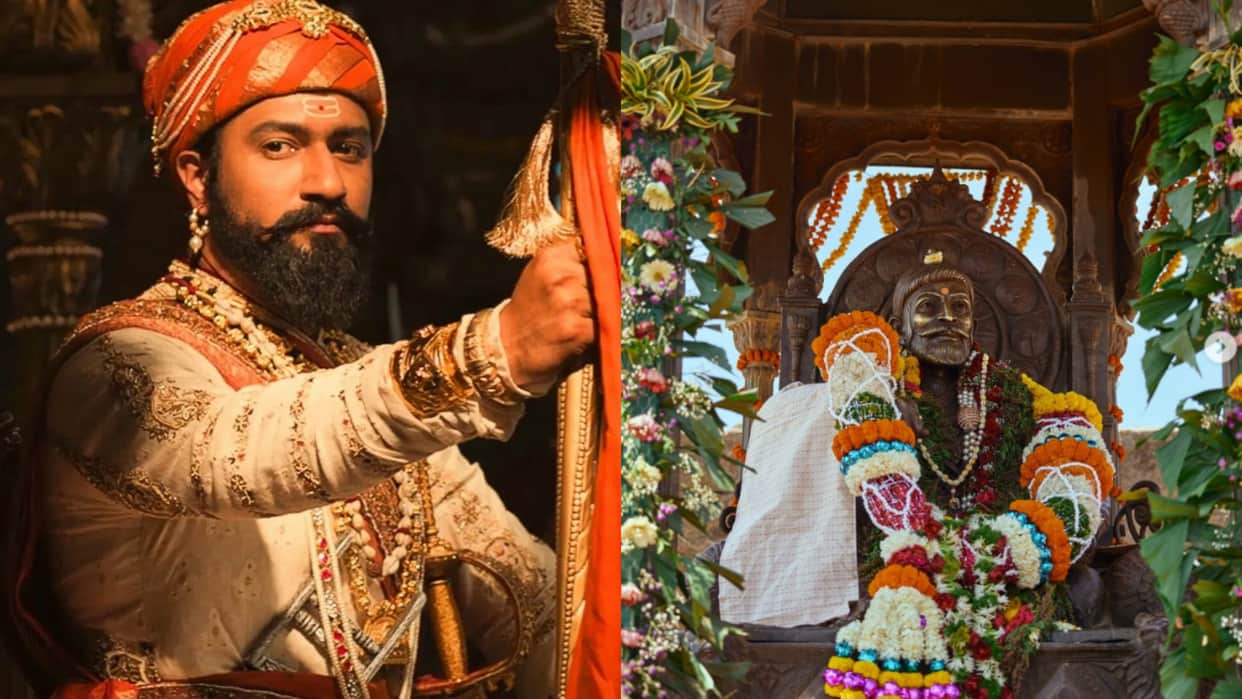 Chhaava actor Vicky Kaushal Visits Raigad Fort on Chhatrapati Shivaji Maharaj 395th Birth Anniversary