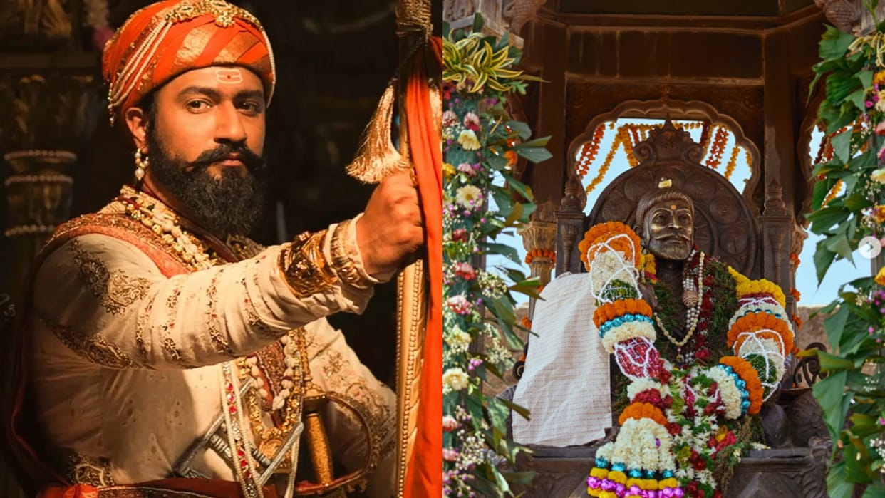 Chhaava actor Vicky Kaushal Visits Raigad Fort on Chhatrapati Shivaji Maharaj 395th Birth Anniversary