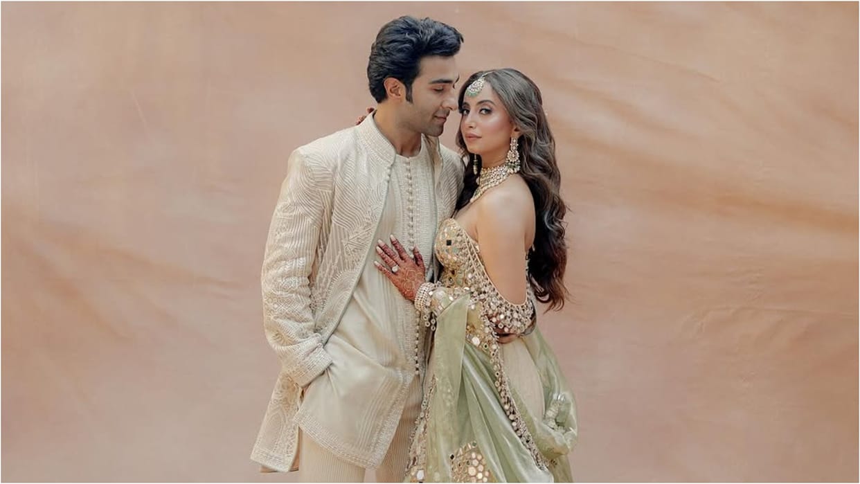 Aadar Jain Alekha Advani Mehndi Ceremony trolled after speech netizens connect with tara sutaria
