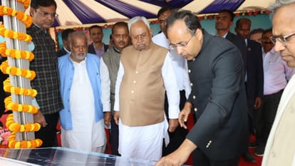 Bihar news : Nitish Kumar inaugurate and foundation stone 263 schemes 820 crore Pragati Yatra nanand nalanda